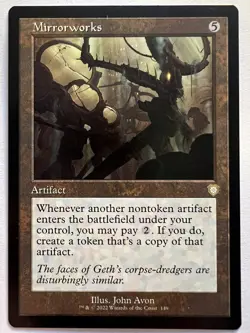 Mirrorworks - RETRO FRAME - MTG The Brothers War: Commander - NM Rare Artifact - Image 5