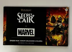 MTG Secret Lair Spider-Man Venom Unleashed (Colors) - Rainbow Foil | Sealed - Image 1