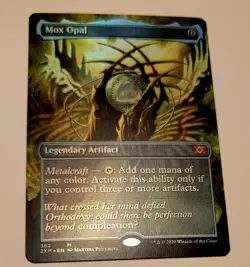 MTG Mox Opal | Double Masters #362 | Borderless Foil Magic the Gathering - Image 1