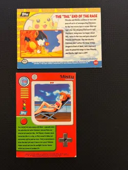 Pokemon Topps TV 1999 Charizard & misty - Image 2