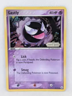 Gastly 52/92 Legend Maker Reverse Holo Rare Pokemon TCG Nintendo Gengar LP+ - Image 1