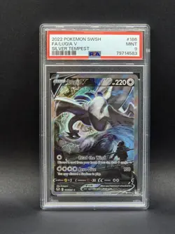Pokemon TCG Lugia v Alt Art Ultra Rare Silver Tempest PSA 9 - Image 1