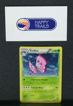 2014 Pokemon XY Base Set Vivillon 17/146 Holo Rare - Image 1