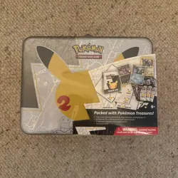 Pokemon 25th Anniversary Celebrations Treasure Chest Lunchbox Tin Factory SEALED - Image 1