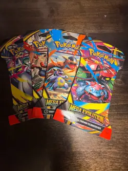 Pokemon Mega Evolution Sleeved Booster Pack Art Bundle [Set of 4] - Image 1