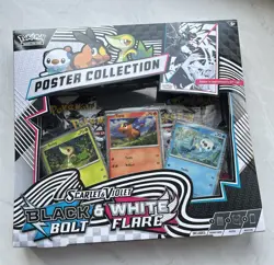Pokemon Scarlet And Violet Black Bolt And White Flare Poster Collection Sealed - Image 1