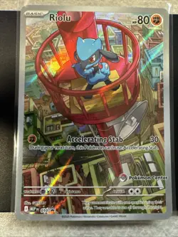 Riolu - 010 (Pokemon Center Exclusive) 010 Me: Mega Evolution Promo Holo - Image 1