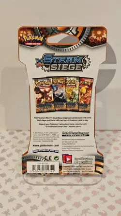 Pokemon TCG: XY Steam Siege Sleeved Booster Pack New Factory Sealed - Image 2