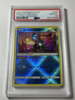 Radiant Greninja PSA 10 Gem Mint 2022 Pokemon Astral Radiance #046 Holo Rare - Image 1