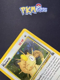 Pokemon TCG Meowth 10 Black Star Promo Holo LP. - Image 3