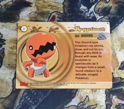 Trapinch #83 Pokemon Topps Advanced 2003 HP - Image 2