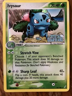 Mint Ivysaur 35/100 Ex Crystal Guardians Set Stamped Holo Pokemon Card - Image 1
