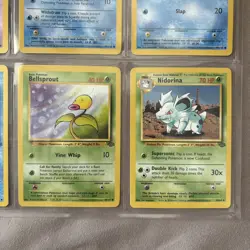 Lot Of 9 1999-2000 Vintage Pokemon Cards In Binder Sheet - Image 3