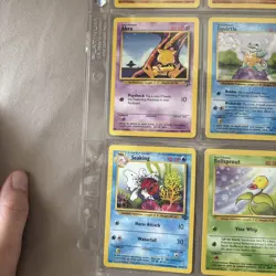 Lot Of 9 1999-2000 Vintage Pokemon Cards In Binder Sheet - Image 4