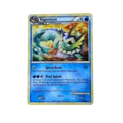Vaporeon 47/90 HeartGold SoulSilver Pokemon Card 2010 Nintendo Collectible - Image 1