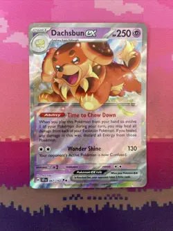 Pokemon Card Dachsbun ex 067/142 Double Rare Stellar Crown Near Mint - Image 1