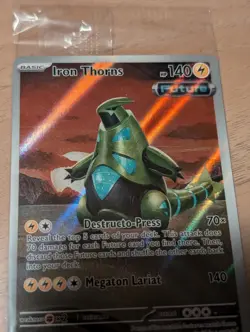 Pokemon TCG: Scarlet & Violet sealed Promo card - SVP098 - Iron Thorns - Image 4