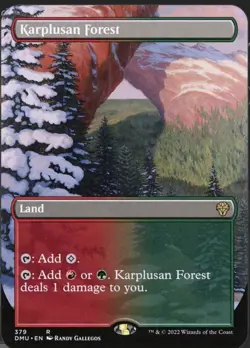 Karplusan Forest (Borderless) Dominaria United Foil - Image 2