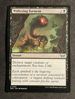 MTG Withering Torment, NM-Mint, (DSK #0124) Regular - Image 1