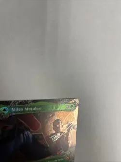 Miles Morales Borderless Foil MTG Spiderman #0211 - Image 3