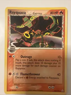 Pokemon TCG Rayquaza δ Delta Species 26/110 Rare EX Dragon Frontiers 2006 NM - Image 1