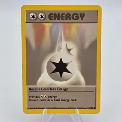 Double Colorless Energy 96/102 LP Pokemon TCG Base Set 1999 Vintage WOTC Rare - Image 1