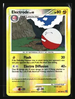 Pokemon ELECTRODE 37/100 Reverse Holo (2008 Stormfront) LP/Light Play - Image 1