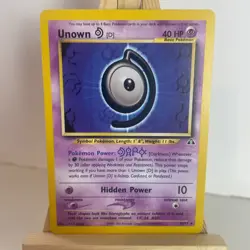 Unown [D] 47/75 Neo Discovery Unlimited Uncommon Pokemon Light Play+ - Image 1