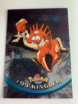 2000 Topps Pokemon TV #99 Kingler (B) Silver Foil FREE COMBINED SHIPPING - Image 1