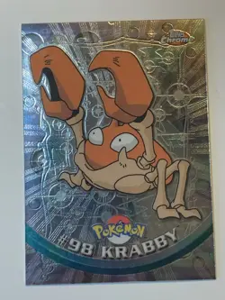 2000 Topps Chrome Pokemon Series 2 #98 Krabby (B) FREE COMBINED SHIPPING - Image 1