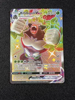 Pokemon TCG Rillaboom VMAX Shiny Holo Rare Shining Fates: Shiny Vault SV106/SV12 - Image 1