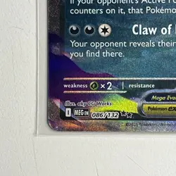 Pokemon TCG Mega Evolution Mega Absol Ex 086/132 Double Rare Near Mint English - Image 5