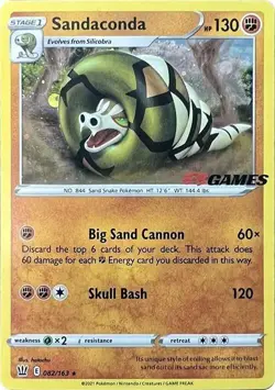 Sandaconda - 92/163 - EB Games Exclusive LP, English Pokemon Battle Styles - Image 1