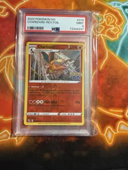 PSA 9 MINT Charizard Pokemon GO Holo Rare Pokemon 010/078 - Image 2