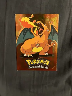 Pokemon Charizard #06 Smooth Holo Foil E6 of 12 Topps Movie Edition 1999 - Image 3