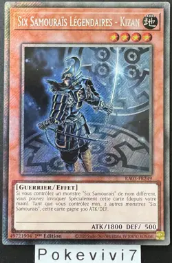 Carte YU-GI-OH! SIX SAMOURAIS LEGENDAIRES - KIZAN RA03-FR249 PSR NEUF - Image 1