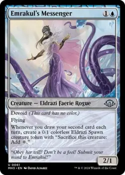 ~ Emrakul's Messenger ~ NM Foil ~ Modern Horizons 3 ~ MTG ~ - Image 1
