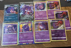 Pokemon TCG Gengar 9 Card Lot NM binder page !! - Image 2