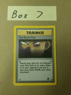 The Boss's Way 73/82 - Team Rocket - VINTAGE WOTC Pokemon Card - UNLIMITED - LP - Image 1
