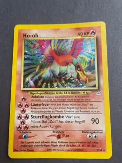 Ho-Oh Neo Revelation 7/64 Holo German Pokemon TCG Card German - Image 1