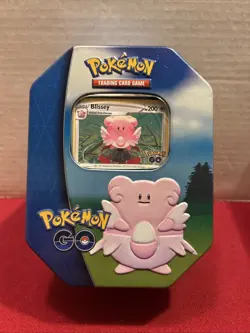 Pokemon Go Tin (empty) With Blissed Promo Card & Stickers - Image 1