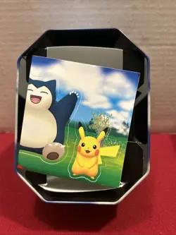 Pokemon Go Tin (empty) With Blissed Promo Card & Stickers - Image 3