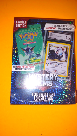 Pokemon Mystery Gems 1 Graded Card (CGC 10), 1 Booster Pack 2025! - Image 2