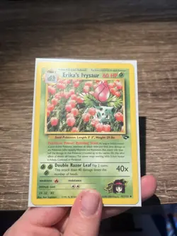 Erika’s Ivysaur 41/132 Gym Challenge Pokemon LP Vintage Card - Image 2