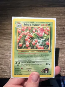 Erika’s Ivysaur 41/132 Gym Challenge Pokemon LP Vintage Card - Image 3
