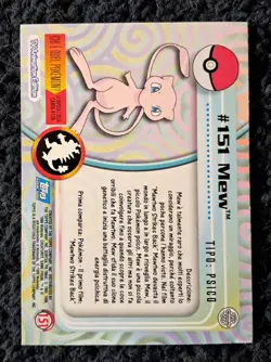 Pokemon Card Mew #151 Topps Trading Cards serie 3 EXC / NM - Image 2
