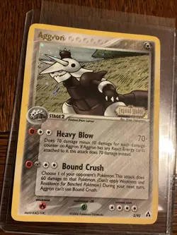 Aggron | Pokemon TCG Card | Reverse Holo | Legend Maker Stamped | 2/92 | MP+ - Image 3