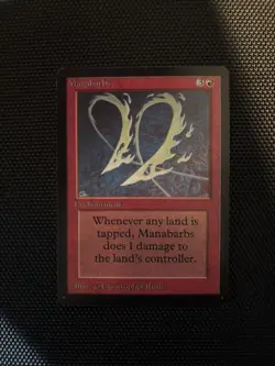 Magic: The Gathering - Manabarbs (Beta, 1993) - Lightly Played - Image 1