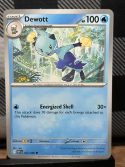 POKEMON TCG: Dewott 22/86, White Flare - Image 1