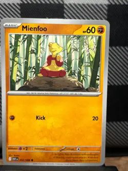 POKEMON TCG: Mienfoo 52/86, White Flare - Image 1